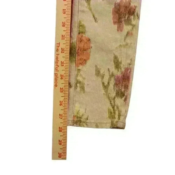 Pilcro Floral Ikat Stet Slim floral jeans size 25 - Picture 5 of 6